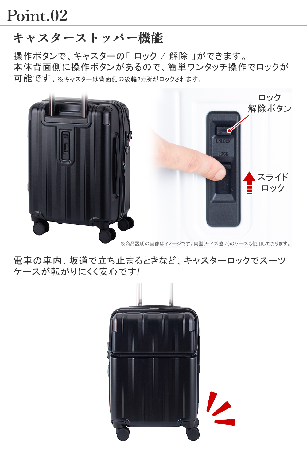 HIDEO WAKAMATSU スーツケース ビジネスキャリー 2輪 機内持込 HIDEO WAKAMATSU（ヒデオワカマツ） スーツケース Sサイズ 機内