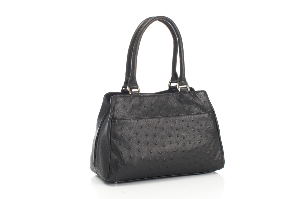 未使用・保管品✨　HIGH CLASS オーストリッチ　ハンドバッグ　黒　本革 2025年最新】ハイクラス バッグ オーストリッチの人気アイテム - メルカリ