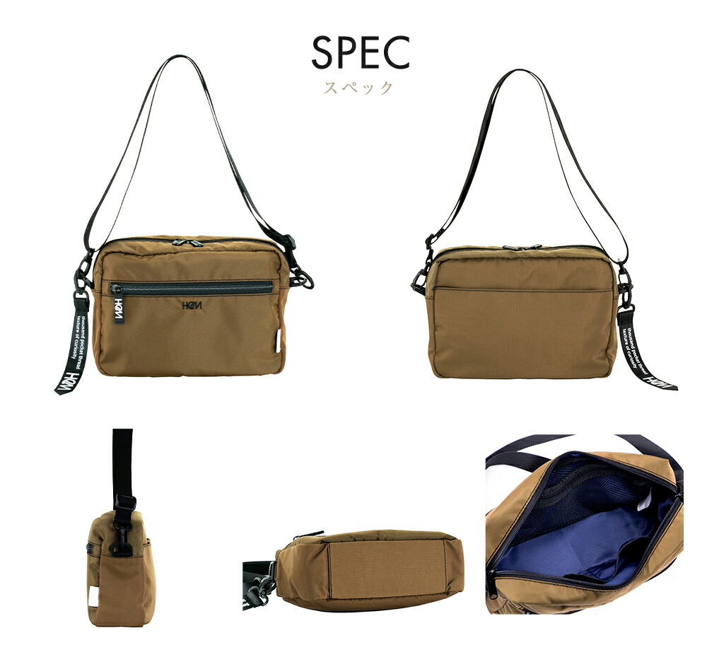 HeM（ヘム） メッセンジャーバッグ ウエストバッグ ミニショルダー