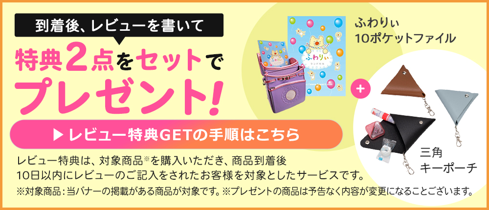 レビュー特典