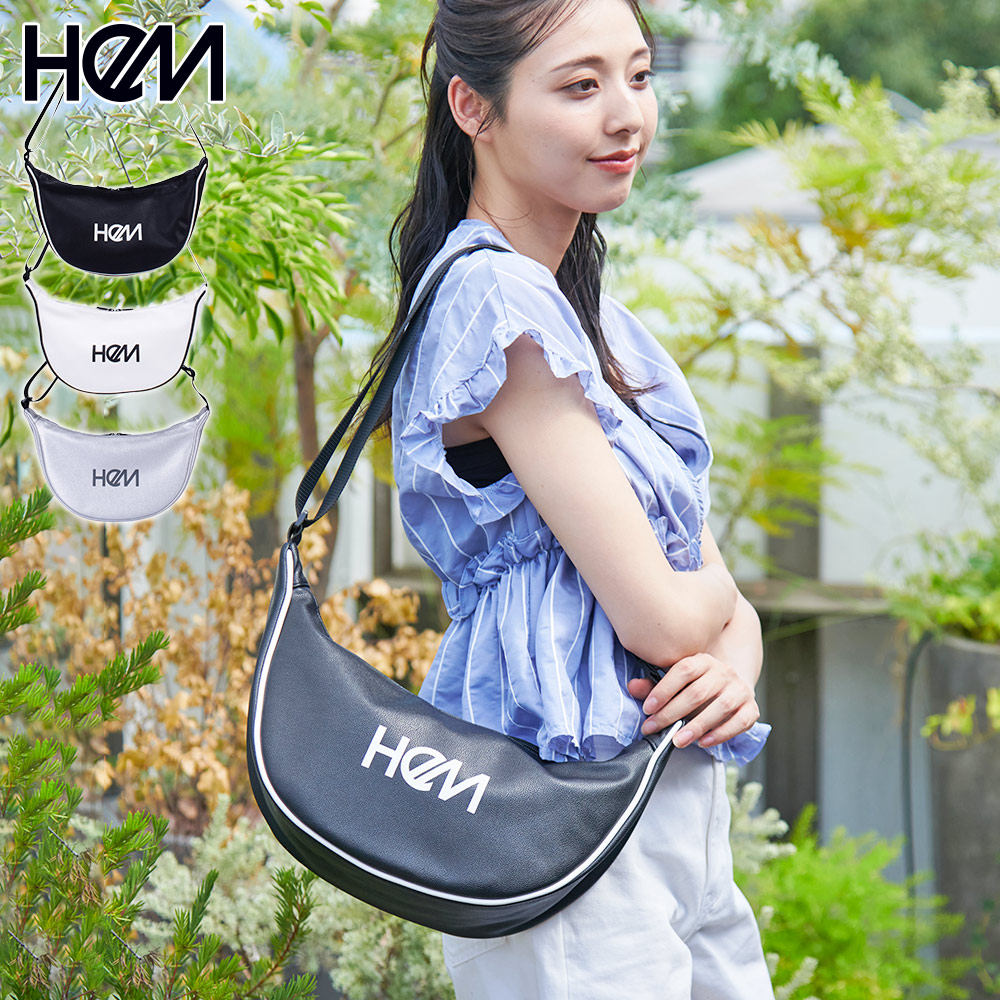 HeM（ヘム） 正規品 [レトロ 舟形ショルダーバッグ] 斜め掛けバッグ 