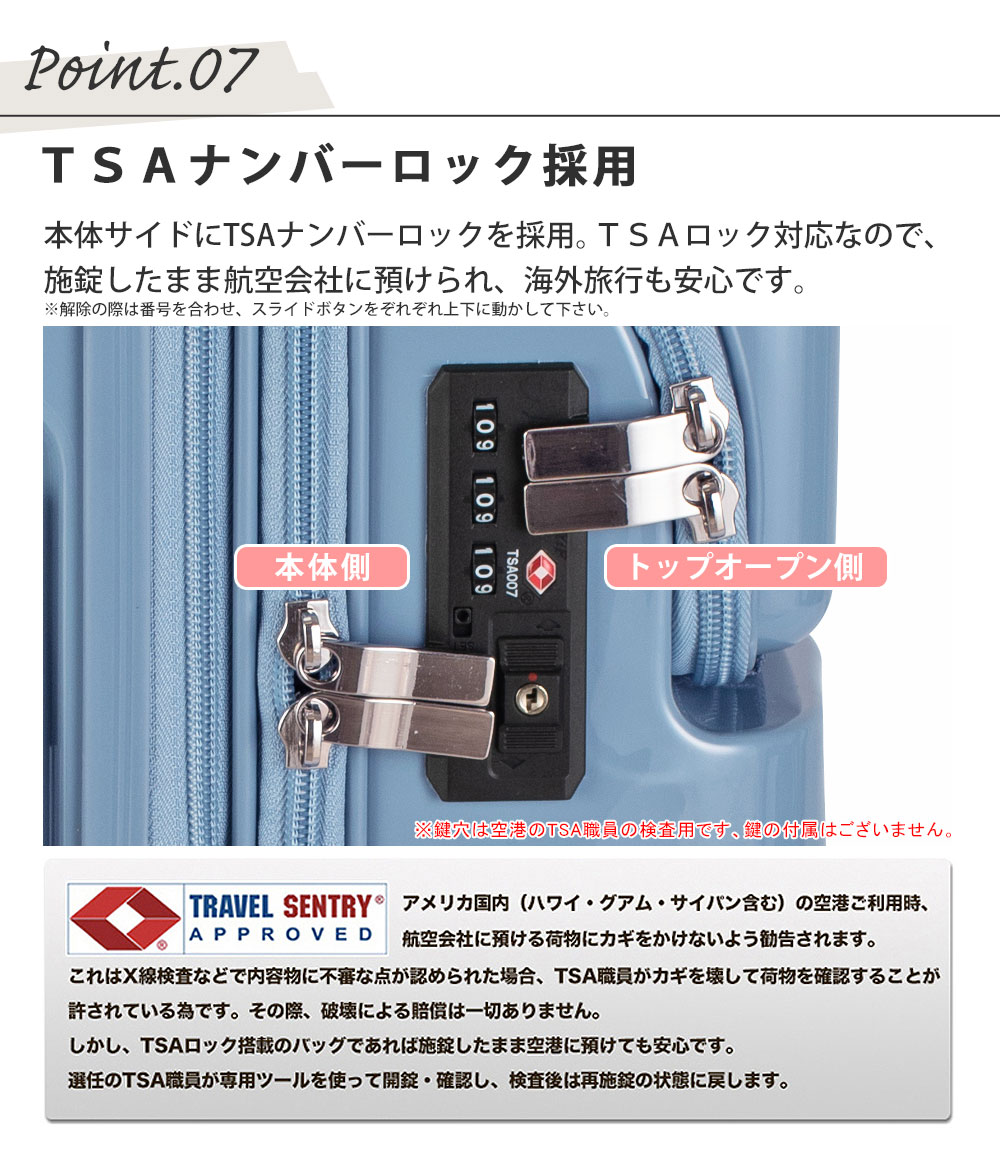 ＴＳＡナンバーロック