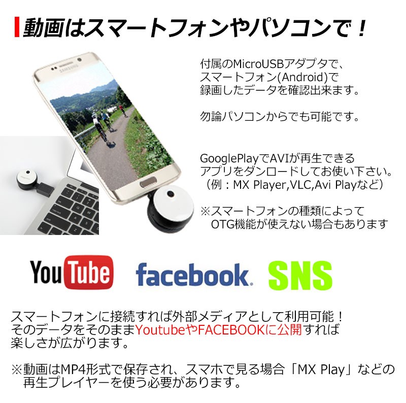 大人気 ドライブレコーダー 高画質版 自転車 バイク 用 HD画質 小型 ワンタッチ 取り付け 生活 防水 通勤 通学 録画 日本語 説明書 パッケージ KYPLAZA PAYAPAYモール店 - 通販 - PayPayモール 正規店低価