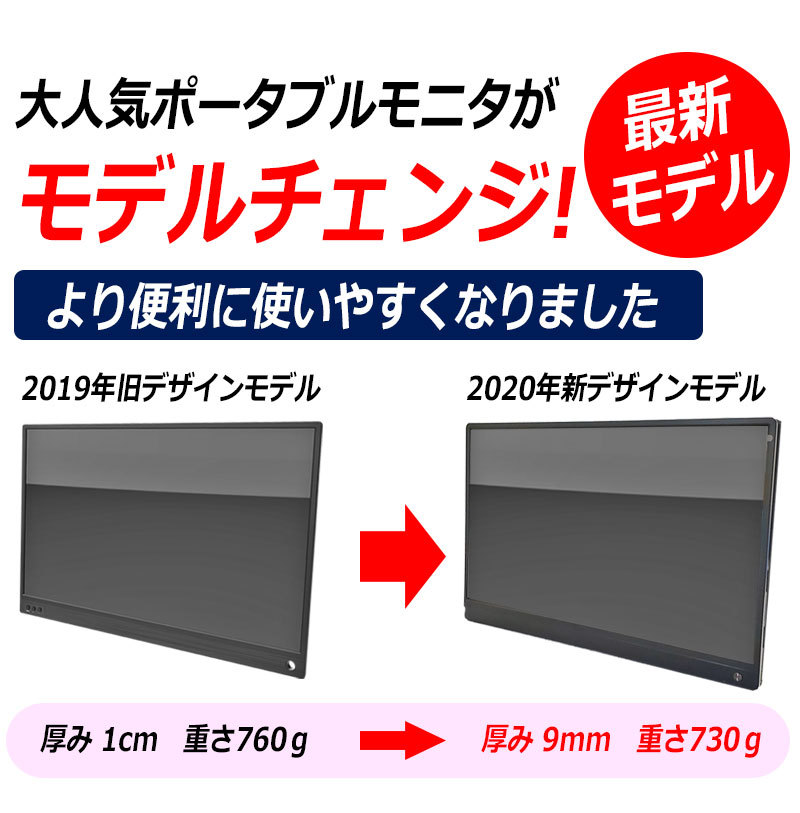 15.6インチ ポータブルモニタ ポータブルディスプレイ フルHD IPS USB