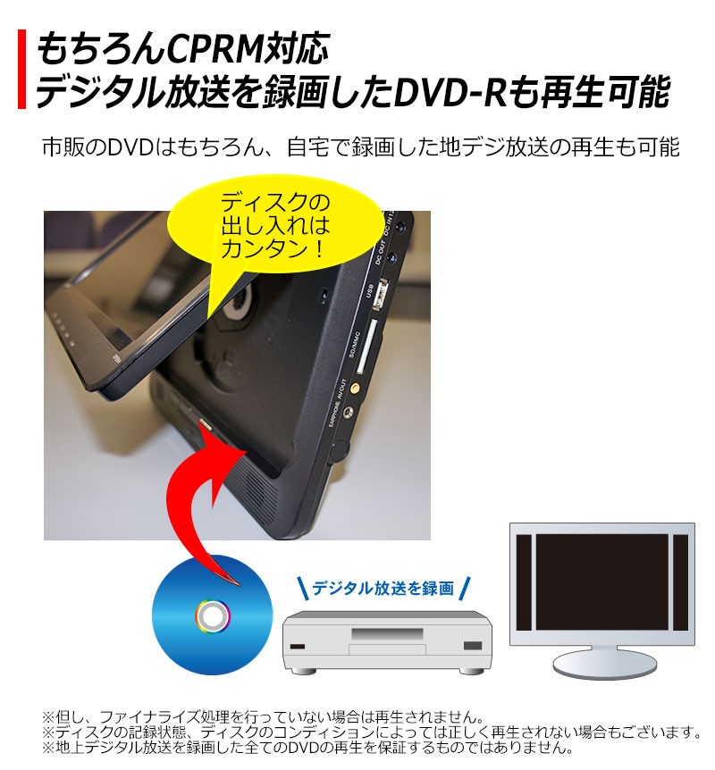 9型 液晶 デュアル スクリーン カー DVDプレイヤー 9インチ ツイン モニター 車載 バック付き 録音機能 CPRM VR RJ-9WPDVD  安心 1年保証
