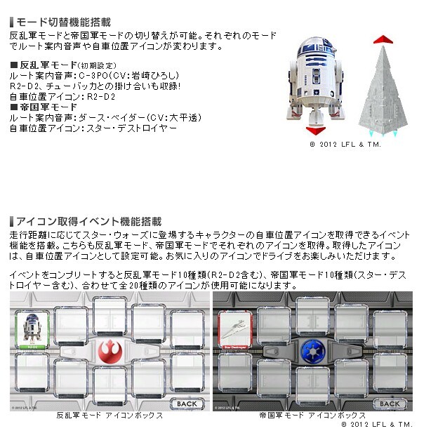スターウォーズ ポータブル ナビゲーション KYPLAZA ルーカスフィルム公認 STAR WARS スターウォーズ