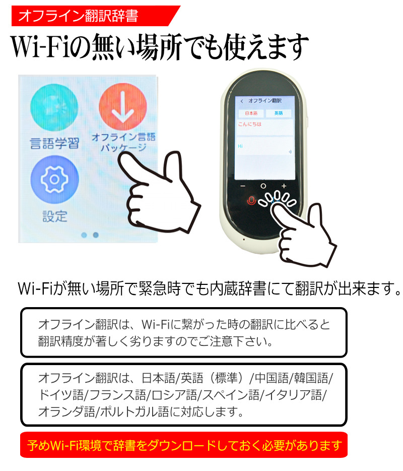 20023年モデル 翻訳機 0.2秒で 瞬間 翻訳 最新 瞬トーク 106種類 の