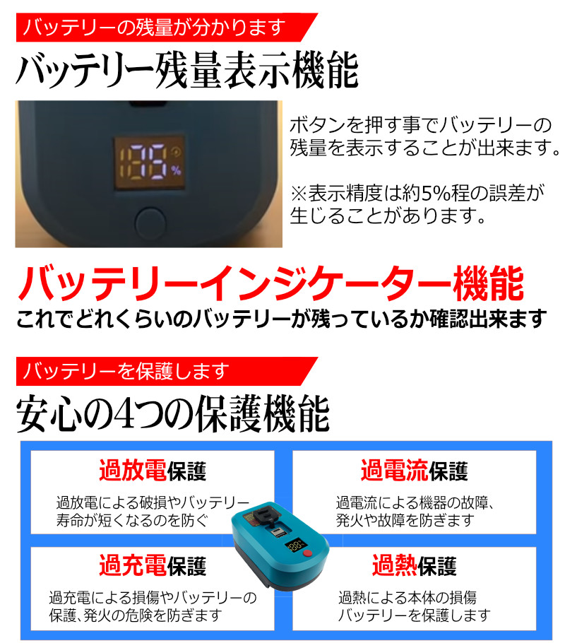 マキタ 互換 充電器 アダプター USBモバイルバッテリー makita 1 マキタ 互換 充電器 アダプター USBモバイルバッテリー makita 1