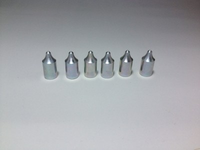 【ジュラルミン近的用矢尻 標準タイプ ６個入り サイズ １９１３用 ２０１４用 ２０１５用 】 弓道 和弓 矢先端 弓具 【メール便可】