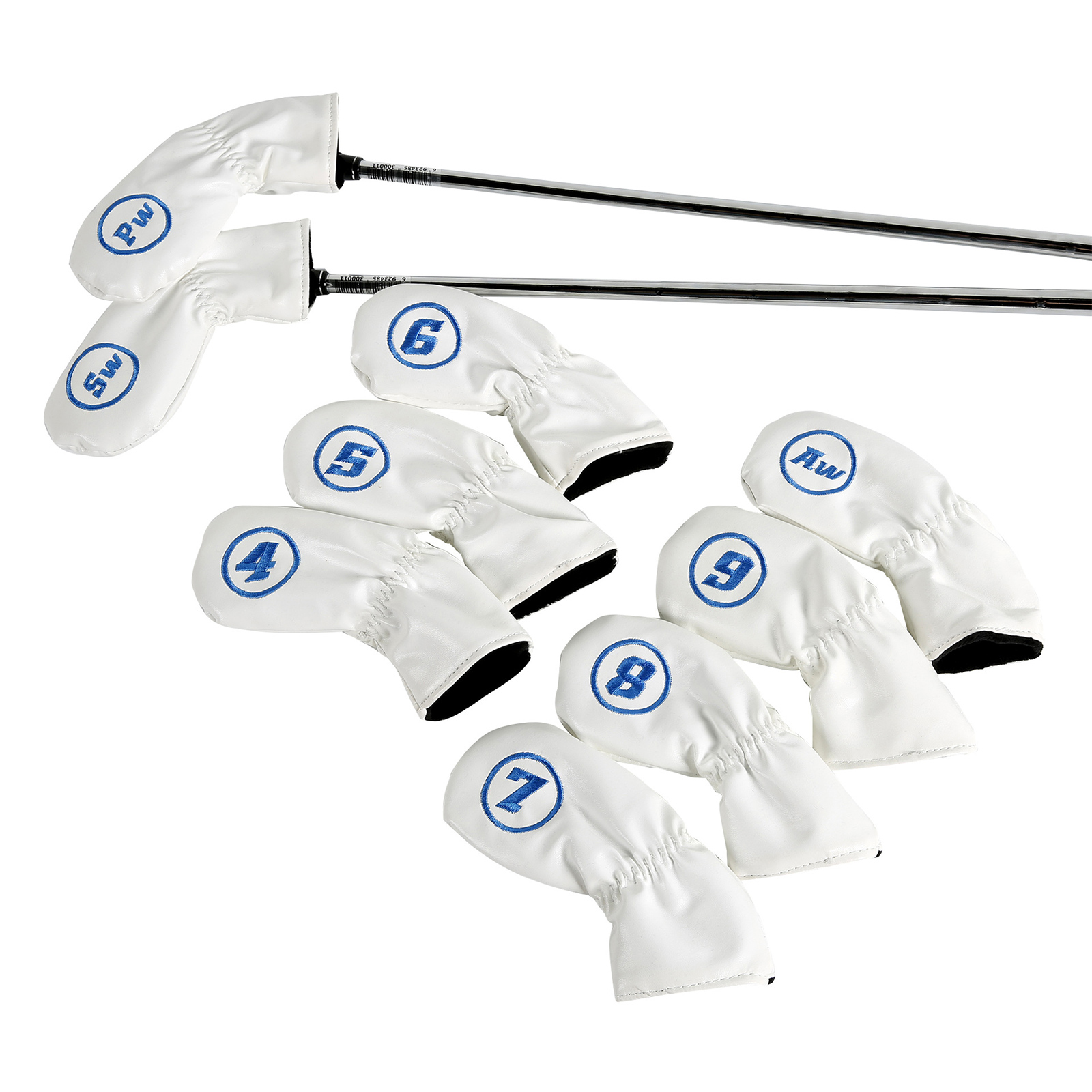 アイアンカバー セット ゴルフヘッドカバー 9点セット 4番〜9番 AW PW