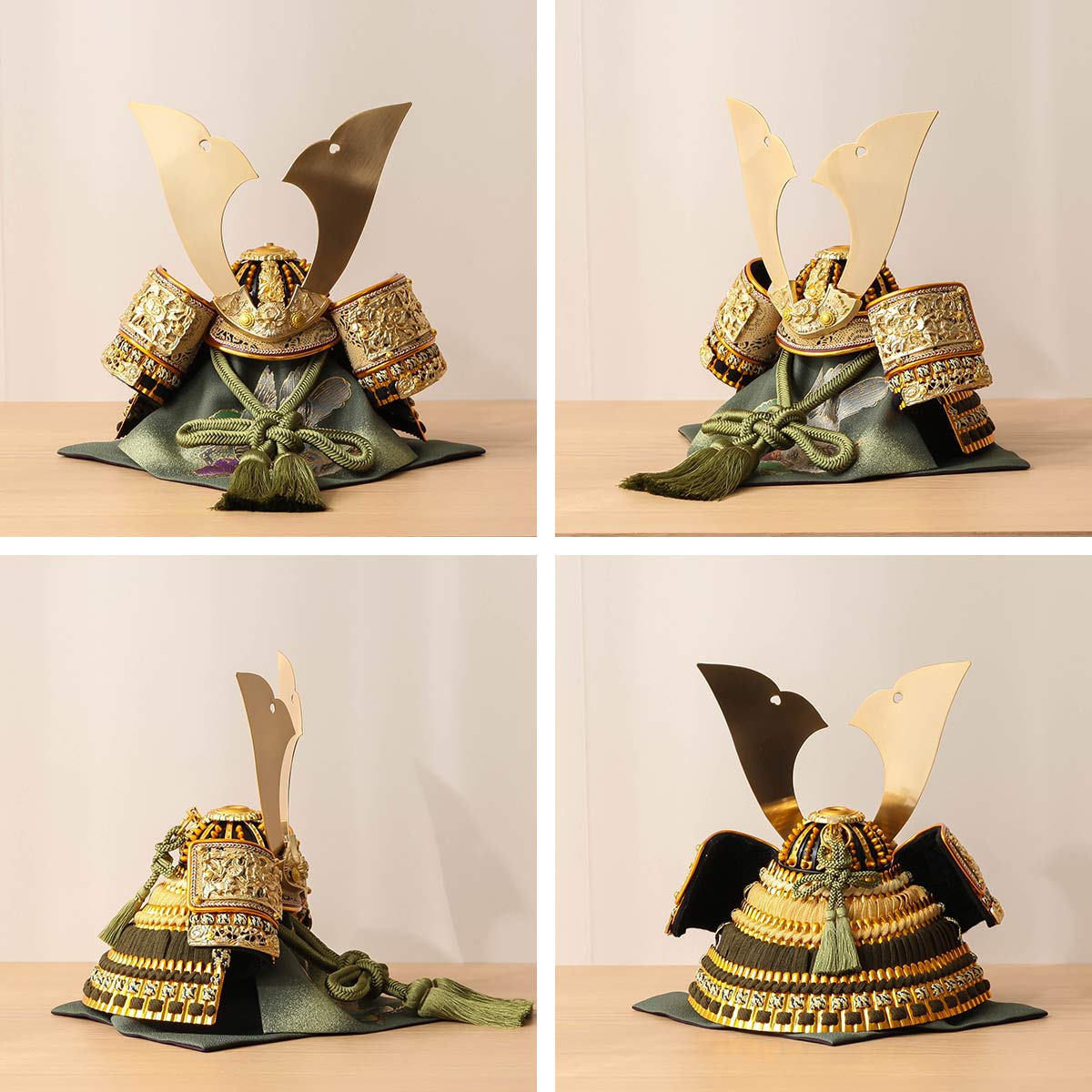 五月人形 コンパクト おしゃれ 兜 7号 長命 月型 兜飾【ご優待割引価格