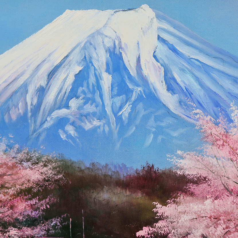 国立秀雄　洞釜湖(F6)　油絵額縁付 Amazon.co.jp: 太田アート 油絵額 赤富士 F6号 道尾紀良 11325