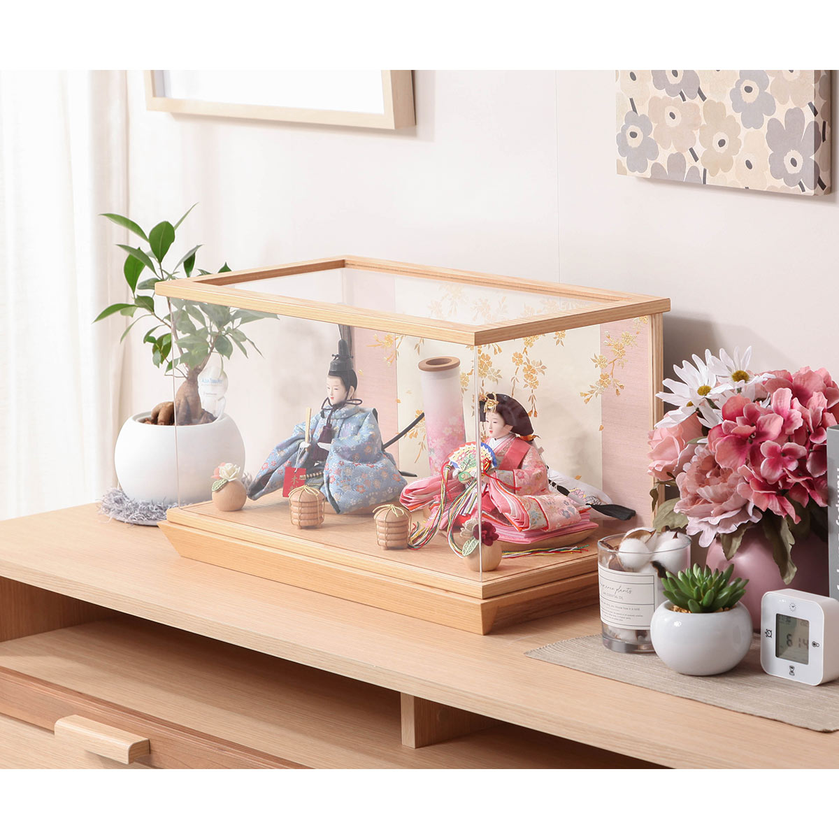 3000円OFFクーポン発行中】雛人形 コンパクト おしゃれ アクリルケース