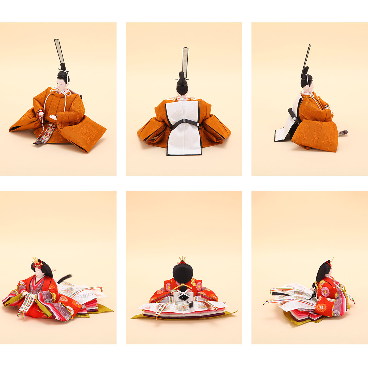 2/4〜2/10限定☆ポイント2倍】大橋弌峰作 雛人形 十番 徳印 黄櫨染