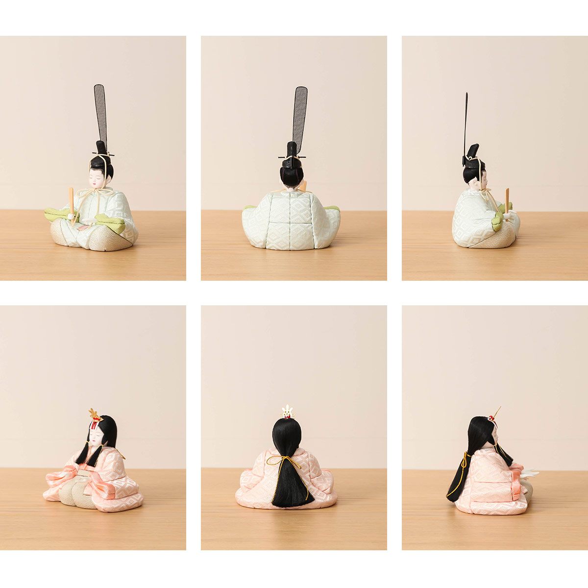 オフシーズン割引☆10％OFF！】木目込みひな人形 木村一秀作 重ね菱