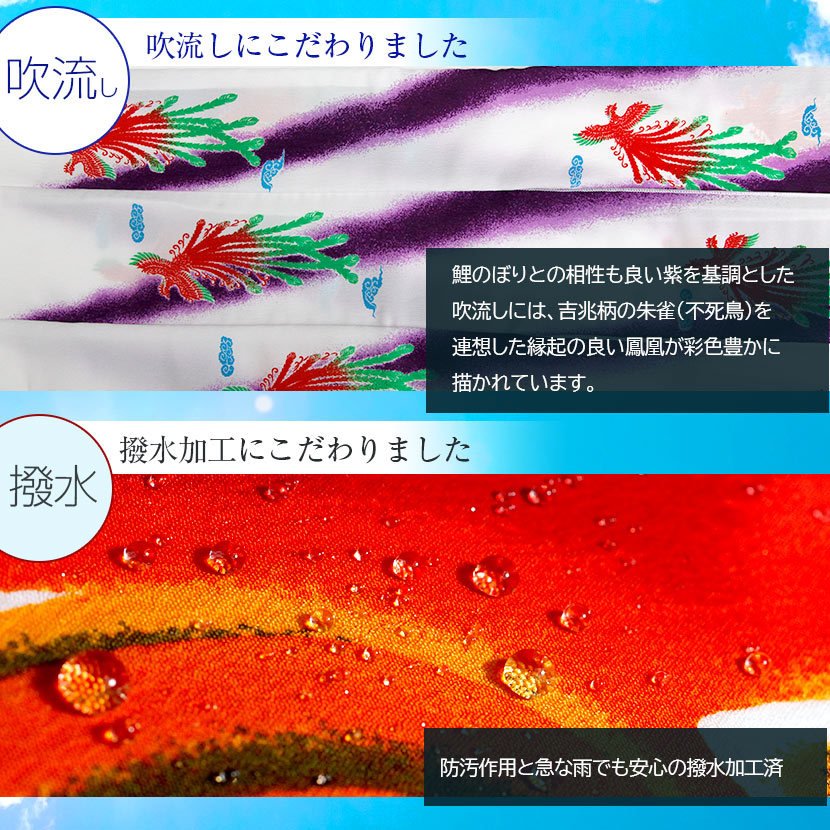 鯉のぼり2m 日本製ちりめん織り撥水加工 徳永鯉 【ポイント10倍】こいのぼり にわでこセット 日本製 鯉のぼり