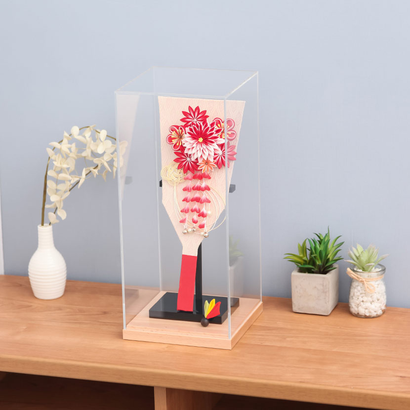 2/18〜2/25☆ポイント2倍！】【レビュープレゼント】つまみ細工羽子板