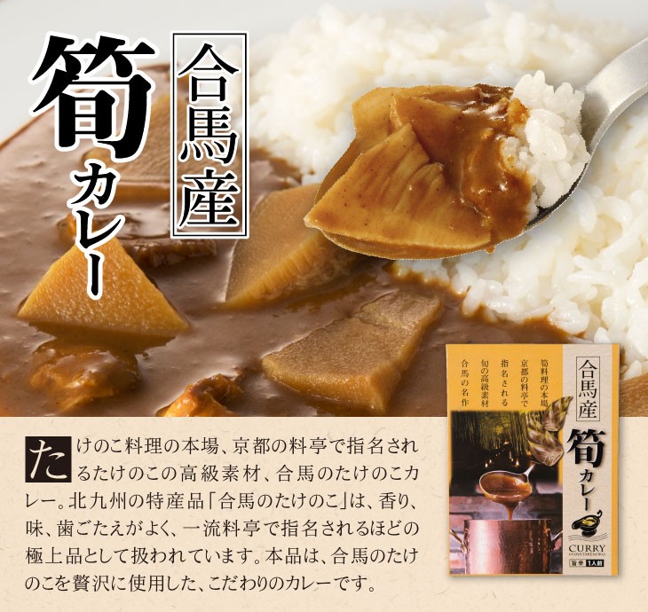 産地直送【合馬産 筍カレー】九州お取り寄せ 九州産 合馬産