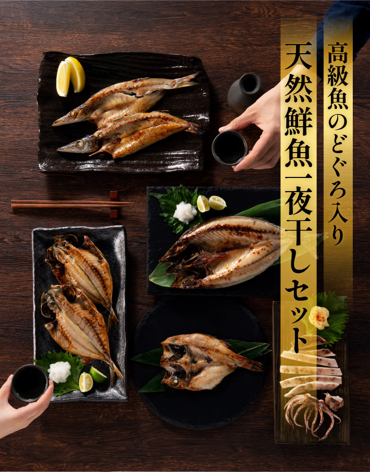 天然鮮魚一夜干しセット
