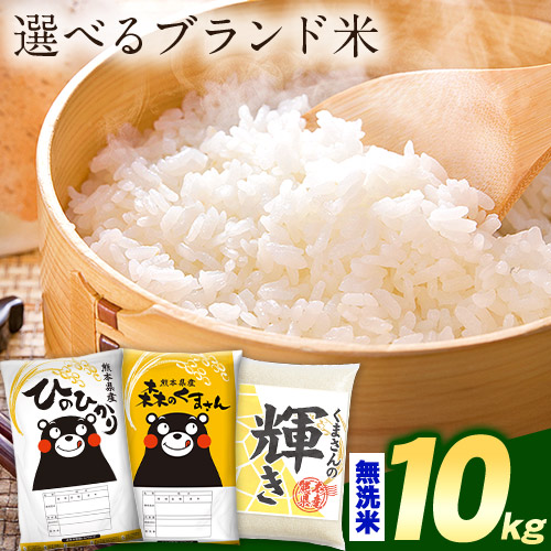 令和7年産 お米 熊本県産三大ブランド米 選べる 無洗米 10kg 送料無料