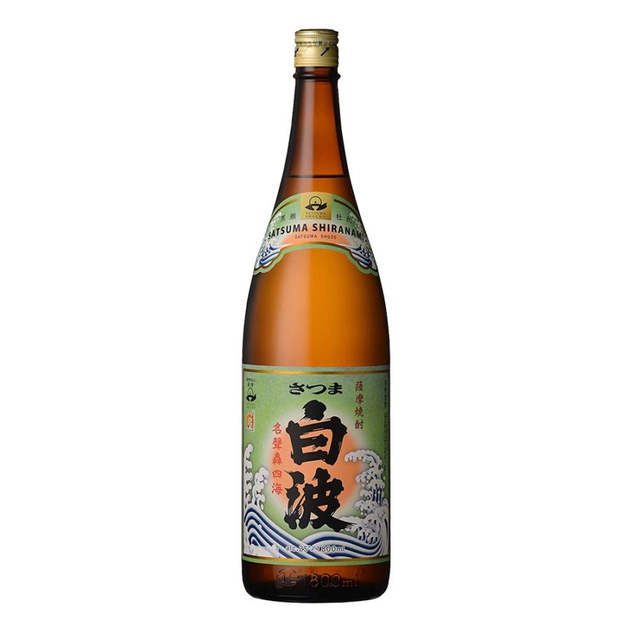 薩摩酒造 本格芋焼酎 黒白波（黒麹）25度1800ml瓶 : 九州酒問屋 - 通販