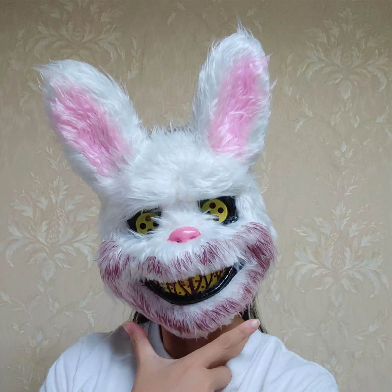 フェイスマスク 怖い かぶりもの 本格派 ハロウィン マスク ウサギ 兎