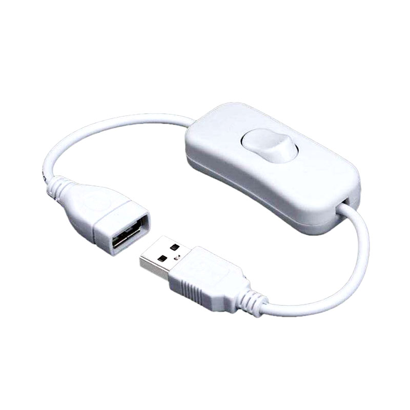 USBケーブル スイッチ 付き 切り替え 28cm 電源スイッチ 延長 ケーブル