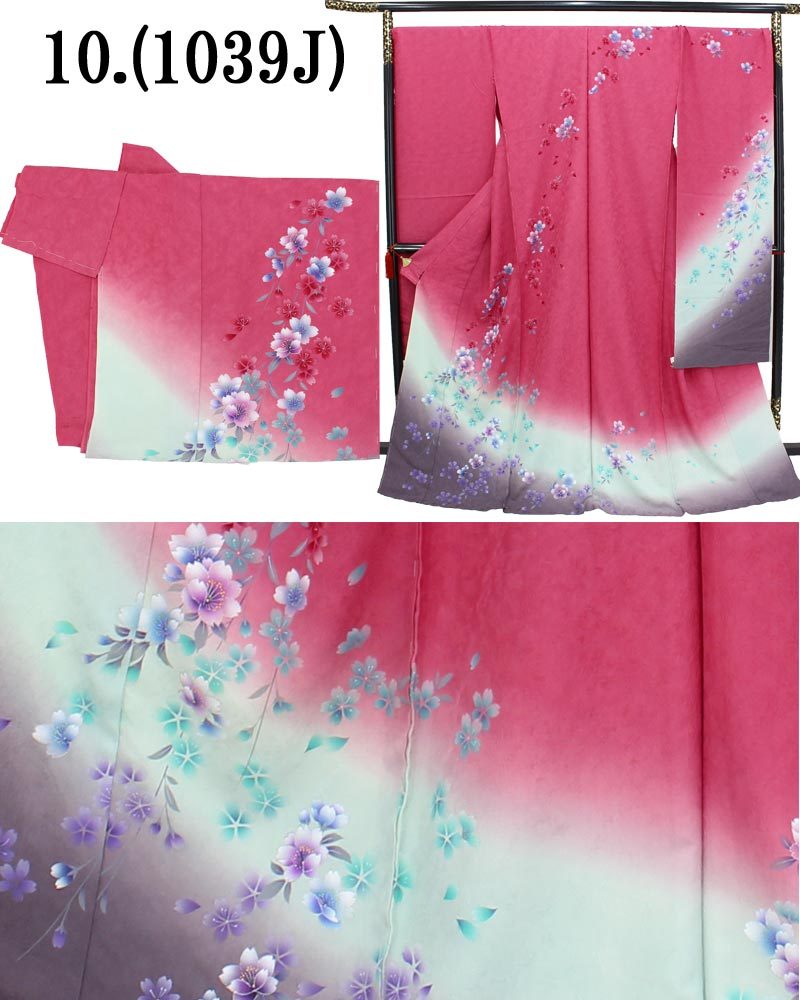 在庫処分】振袖 販売 未仕立て 着物 絵羽柄 B級品 蔵出し特価品