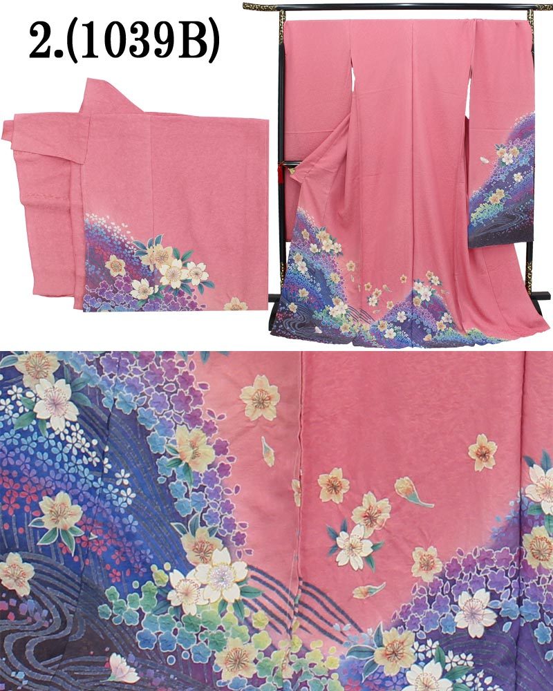 在庫処分】振袖 販売 未仕立て 着物 絵羽柄 B級品 蔵出し特価品