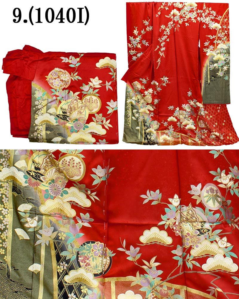 きもの和ネットショップ給前] 振袖 未仕立て 着物 絵羽柄 B級品 振袖