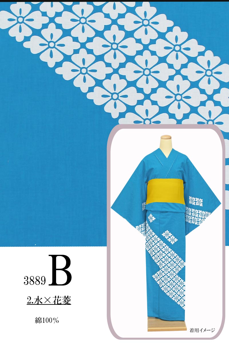 訳あり商品】浴衣 絵羽ゆかた レディース 反物 未仕立て お祭り 高級 