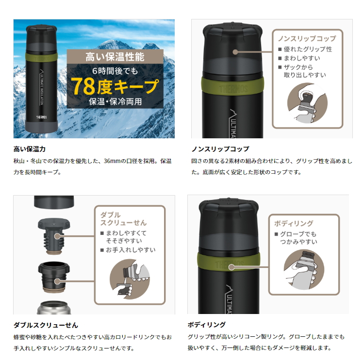THERMOS サーモス 山専ボトル 山専用ボトル 750ml 750