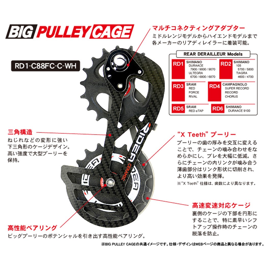 Ridea リディア Rd6 C38c C Rear Derailleur Cage リアディレーラー ビッグプーリー Antoniodomingo Es