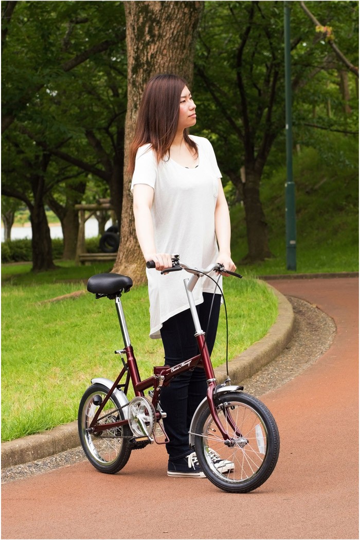 Classic Mimugo 16インチ折畳自転車 MG-CM16-RD ミムゴ Classic Mimugo クラシック 自転車 折りたたみ自転車