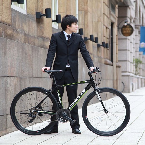 CANOVER クロスバイク 700C 21段 変速 付き 自転車 本体 カノーバー