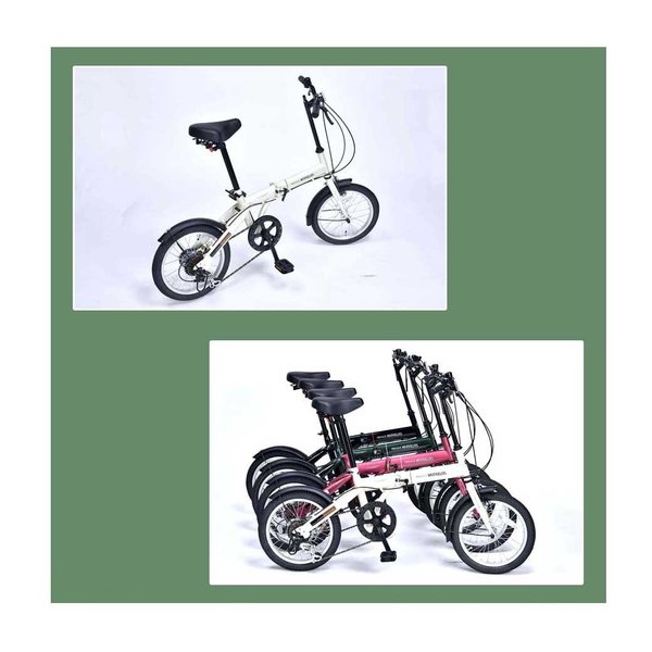 MYPALLAS 折りたたみ自転車 16インチ 6段 変速 付き 自転車 本体