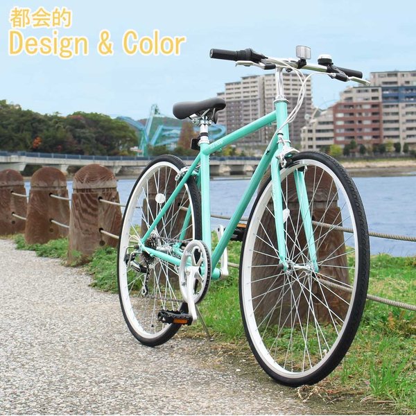 ミムゴ クロスバイク 700C 6段 変速 付き 自転車 本体 FIELD