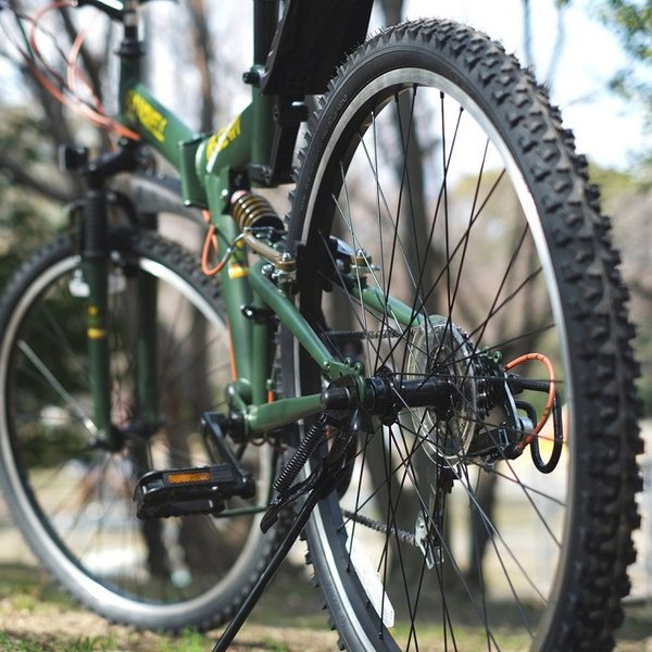 オオトモ マウンテンバイク MTB ノーパンク 折りたたみ自転車 26インチ