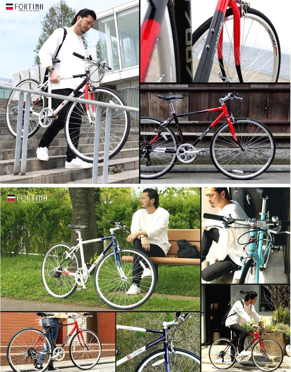 自転車 クロスバイク KYUZO 本体 700C 700x28C シマノ SHIMANO 7段変速付き KZ