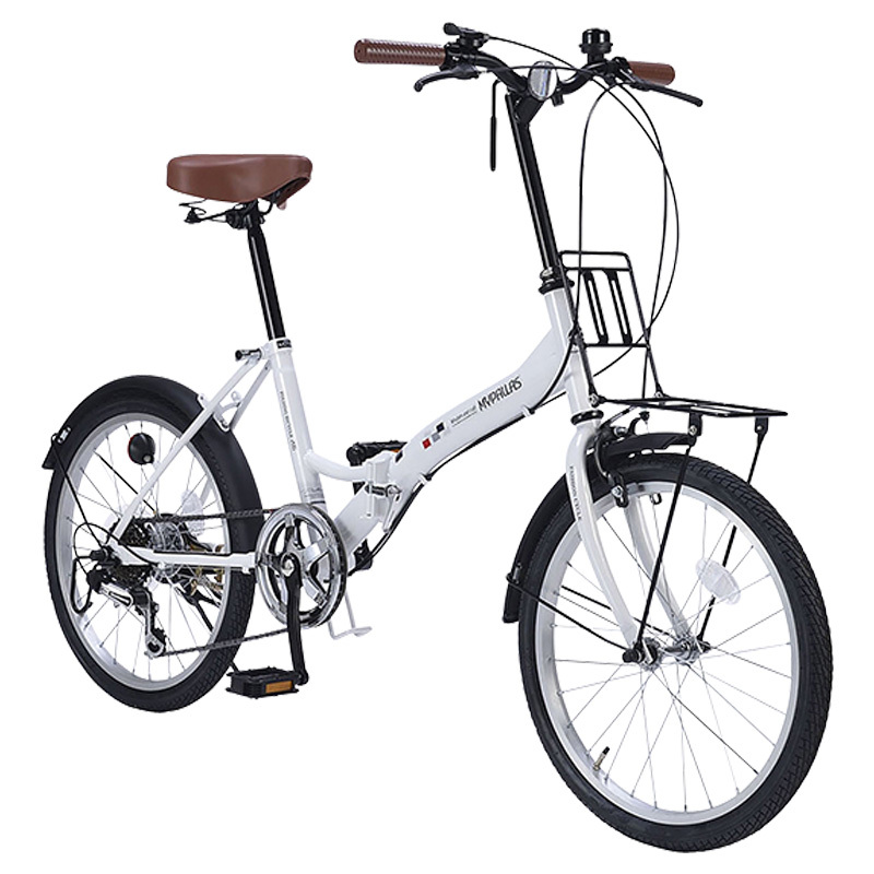 MYPALLAS Mypallas M-205N-W 折りたたみ自転車 20インチ 6段変速 