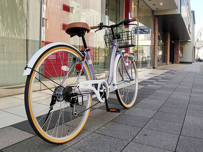 MYPALLAS マイパラス MC509 シティサイクル 折りたたみ自転車 26インチ 6段変速 オートライト 鍵 カゴ 多機能 ママチャリ 自転車｜kyuzo-shop｜18