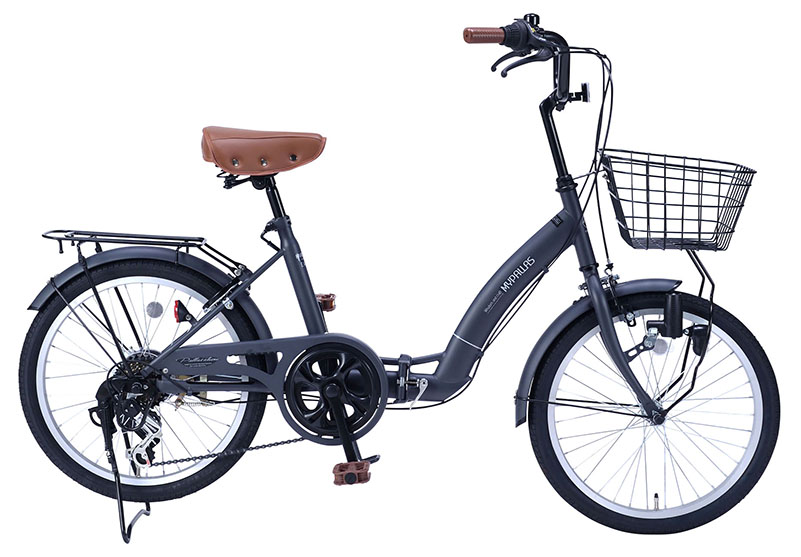 MYPALLAS 折りたたみ自転車 20インチ 6段変速 MF203 EASILY らくポジ