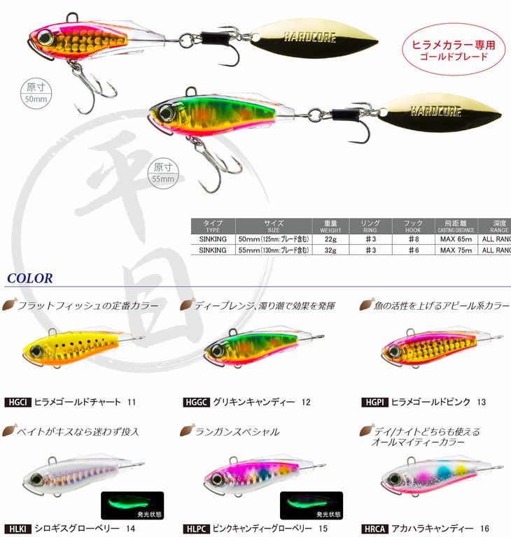 DUEL ハードコア ソリッドスピン S 55 32g 追加カラー ヒラメ カラー F1184 デュエル ヨーヅリ シンキング ブレードベイト  ソルトミノー ルアー :F1184-H:フィッシングK'Z(ケーズ) - 通販 - Yahoo!ショッピング