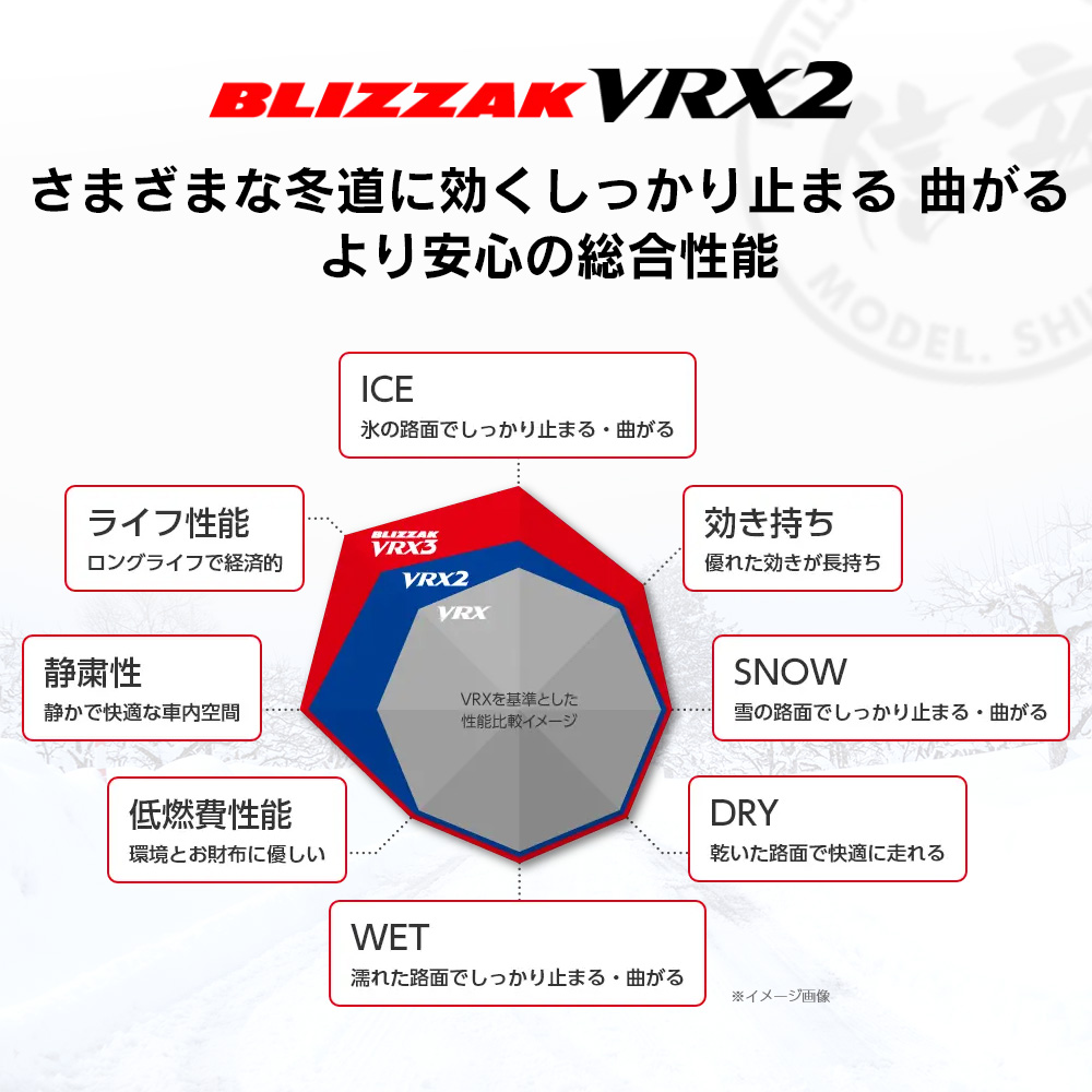 BRIDGESTONE ブリヂストン BLIZZAK VRX2 155/65R14 スタッドレス 冬 タイヤ 2本セット 法人様専用 | ブリザック | 01