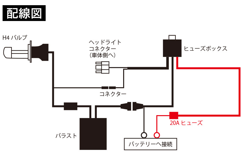 hid リレーハーネス 取り付け 人気 バイク