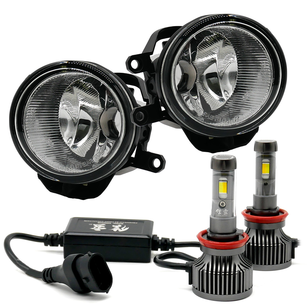 【ポイント10倍!】 ラヴ4 RAV4 50系 MXAA52 MXAH52 フォグランプ ユニット+ LEDバルブ 信玄XR 耐熱 LED HID H8 H11 H16 フォグ ガラスレンズ｜l-c｜04