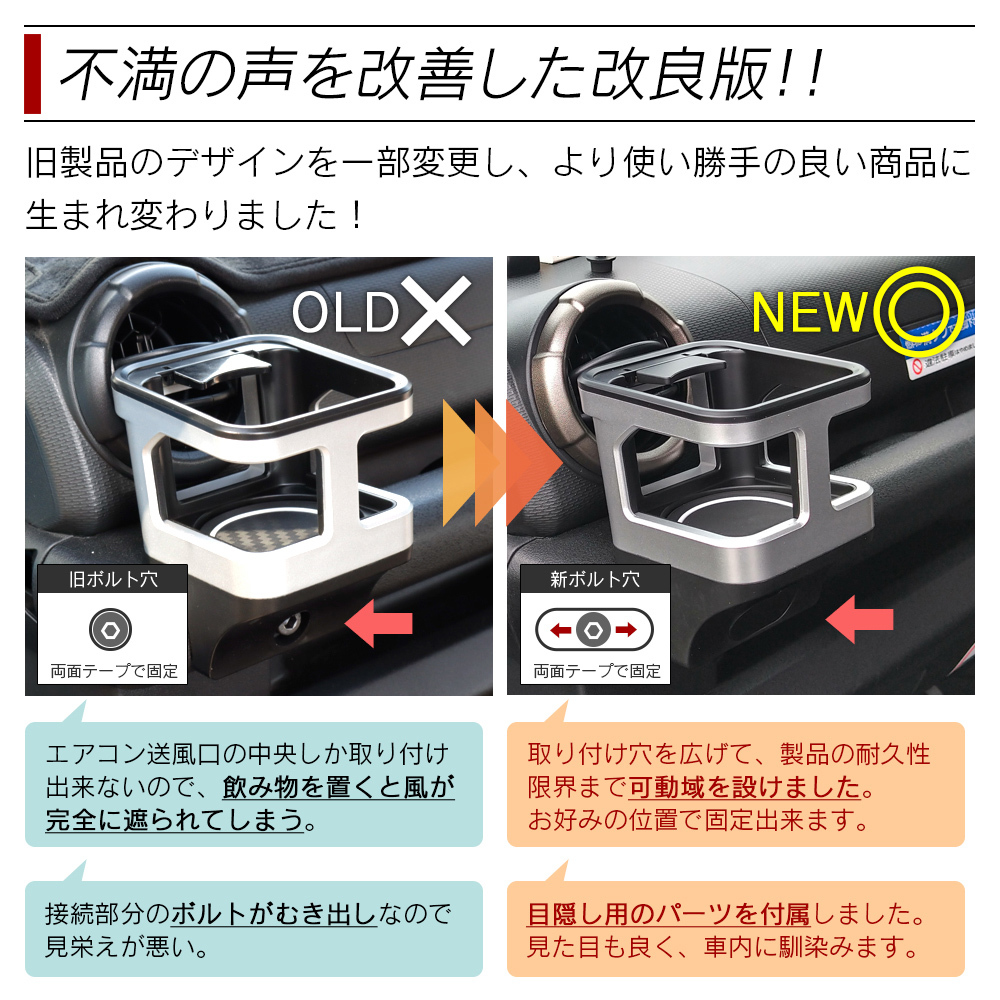 不満の声を改善した改良版