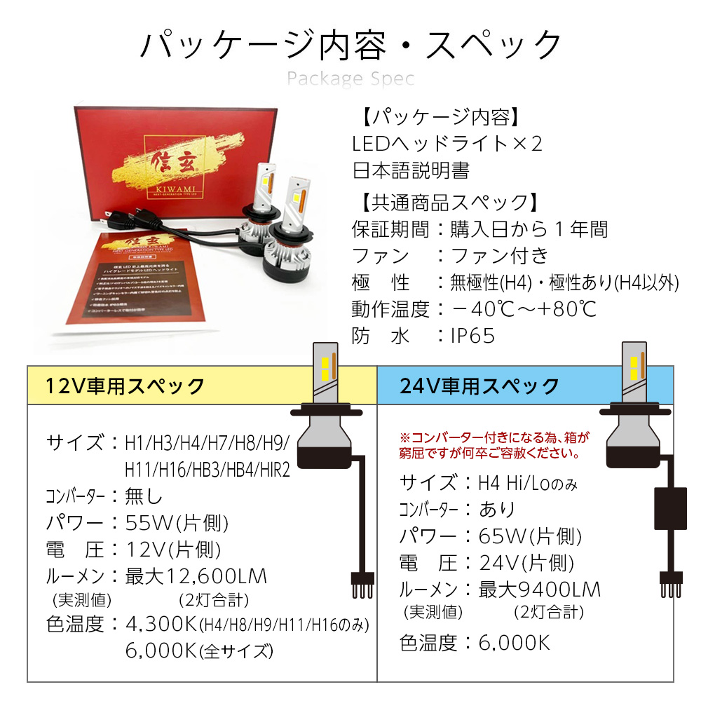 信玄 限定20%OFFcp LED ヘッドライト フォグ キワミ H1 H3 H4 H7 H8 H9