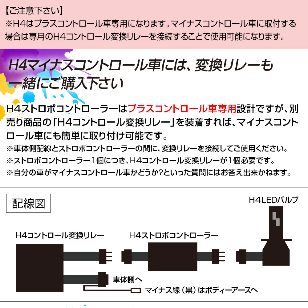 信玄 バイク用 LED フラッシュ ストロボ コントローラー 1個 Led