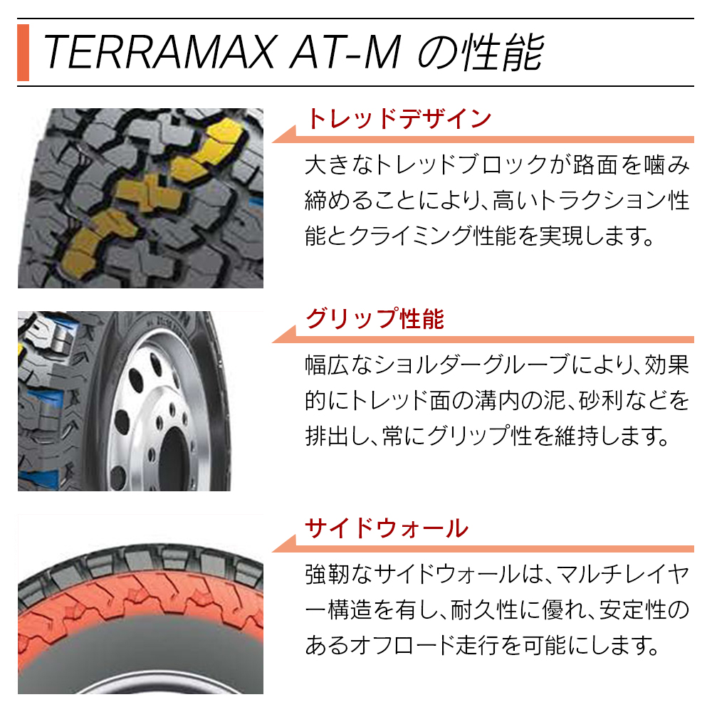 SAILUN サイルン TERRAMAX AT-M 275/55R20 117T サマータイヤ 夏 タイヤ 4本セット 法人様限定｜l-c｜03
